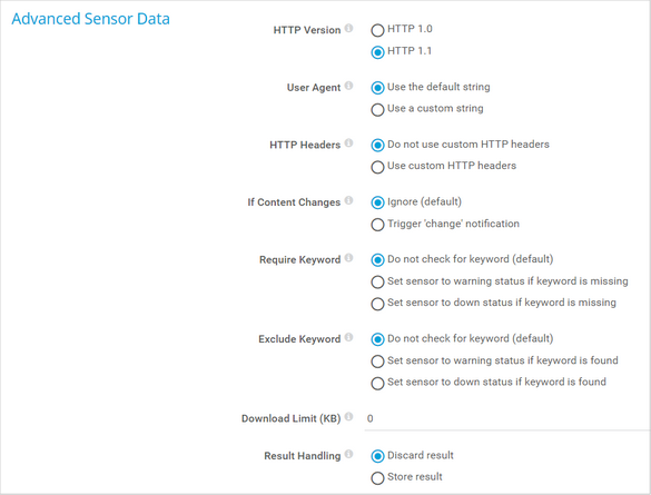 Advanced Sensor Data