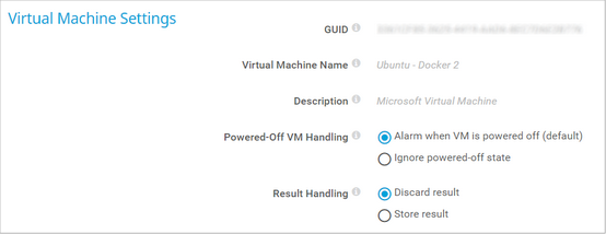 Virtual Machine Settings