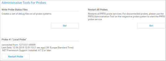 Administrative Tools For Probes